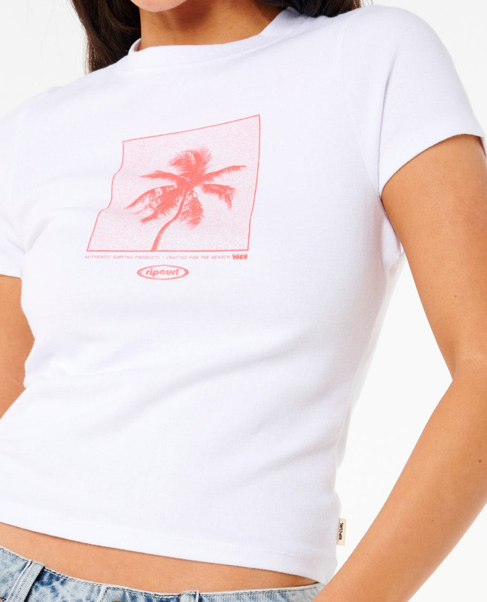 Neon Palm Fitted Tee