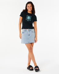 Neon Palm Fitted Tee