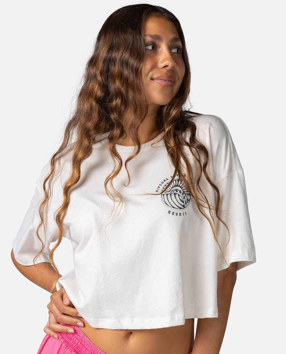 Hawaii Sunset Crop Tee