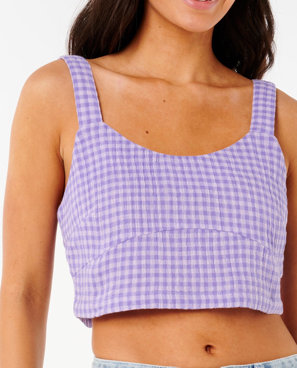 Premium Surf Check Crop