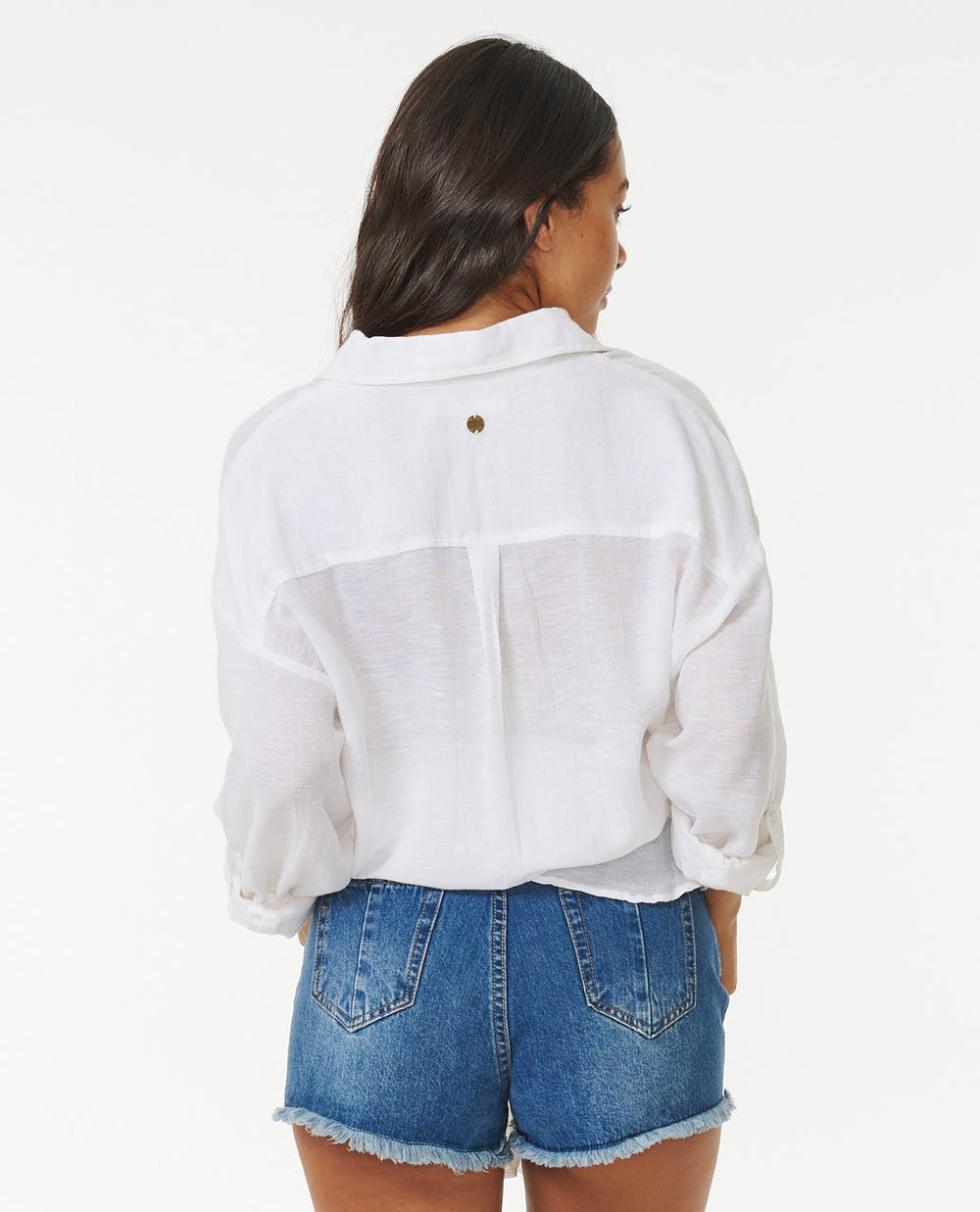 Premium Linen Long Sleeve Button Through Shirt