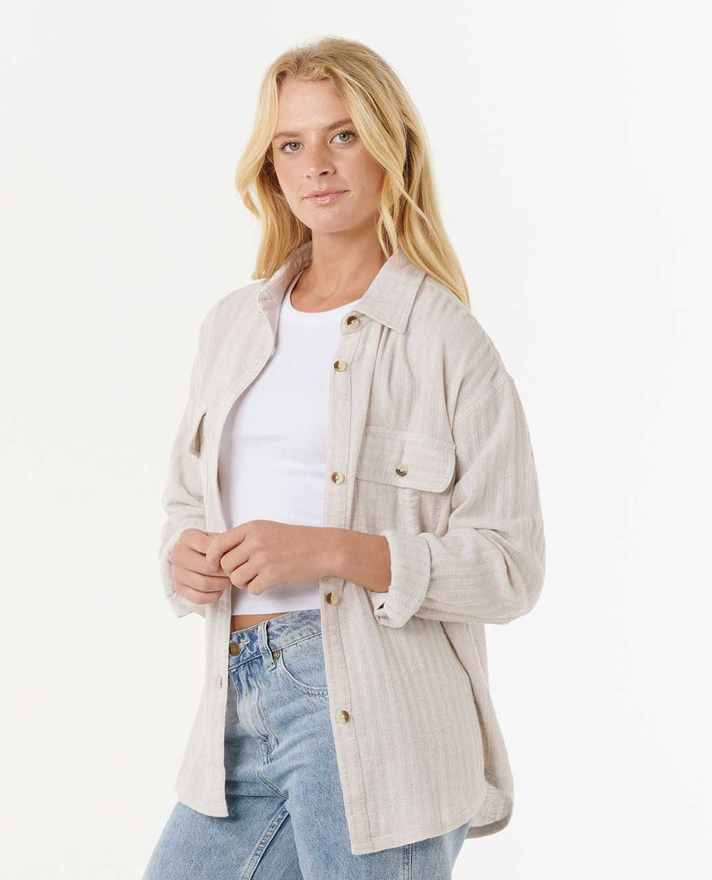 Oceanic Textured Shacket