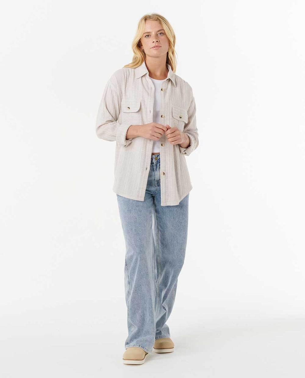 Oceanic Textured Shacket