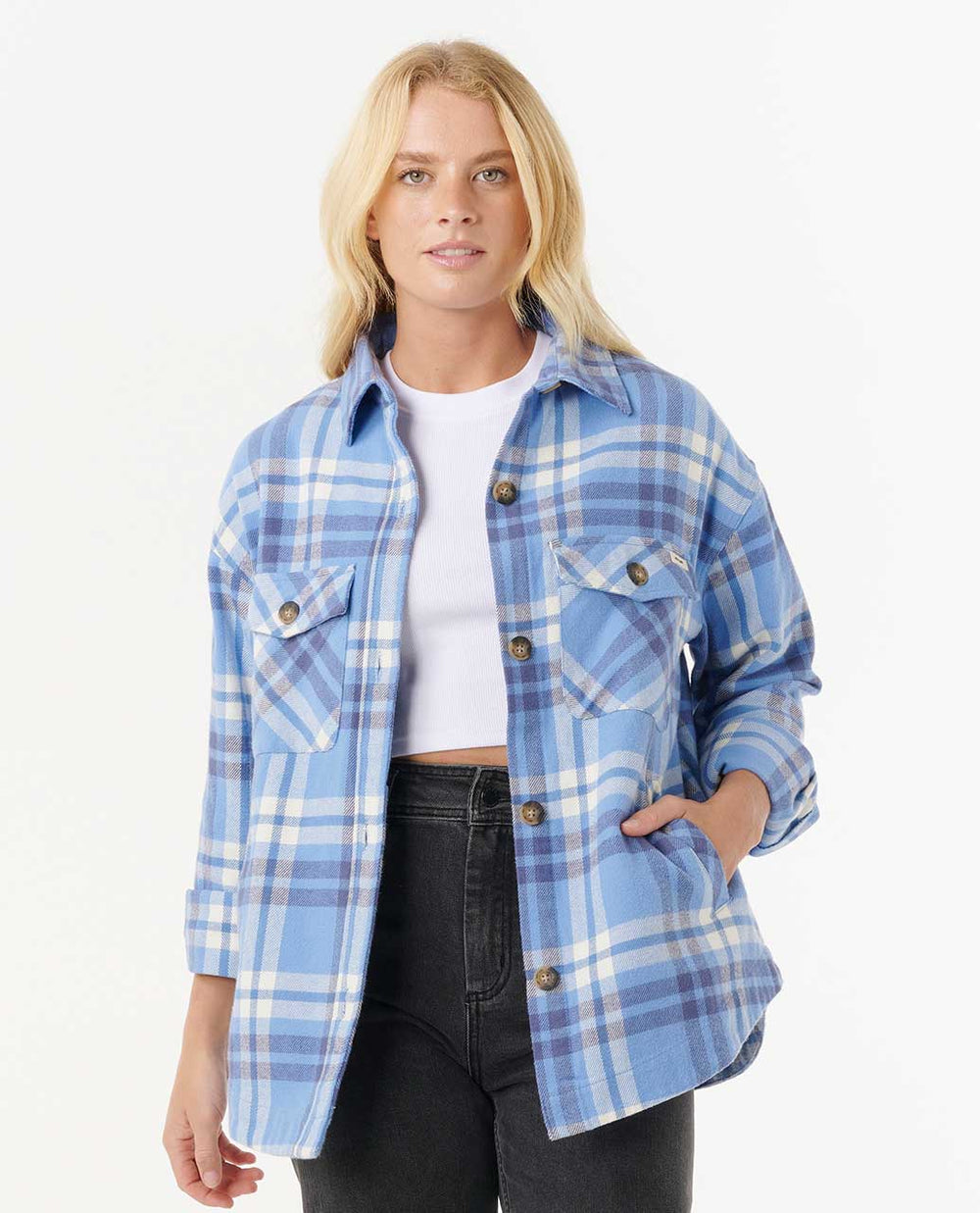 Oceanic Long Sleeve Flannel Shirt