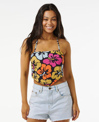 Hibiscus Heat Halter Neck Top
