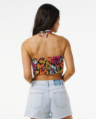 Hibiscus Heat Halter Neck Top