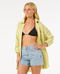 Premium Linen Long Sleeve Button Through Shirt