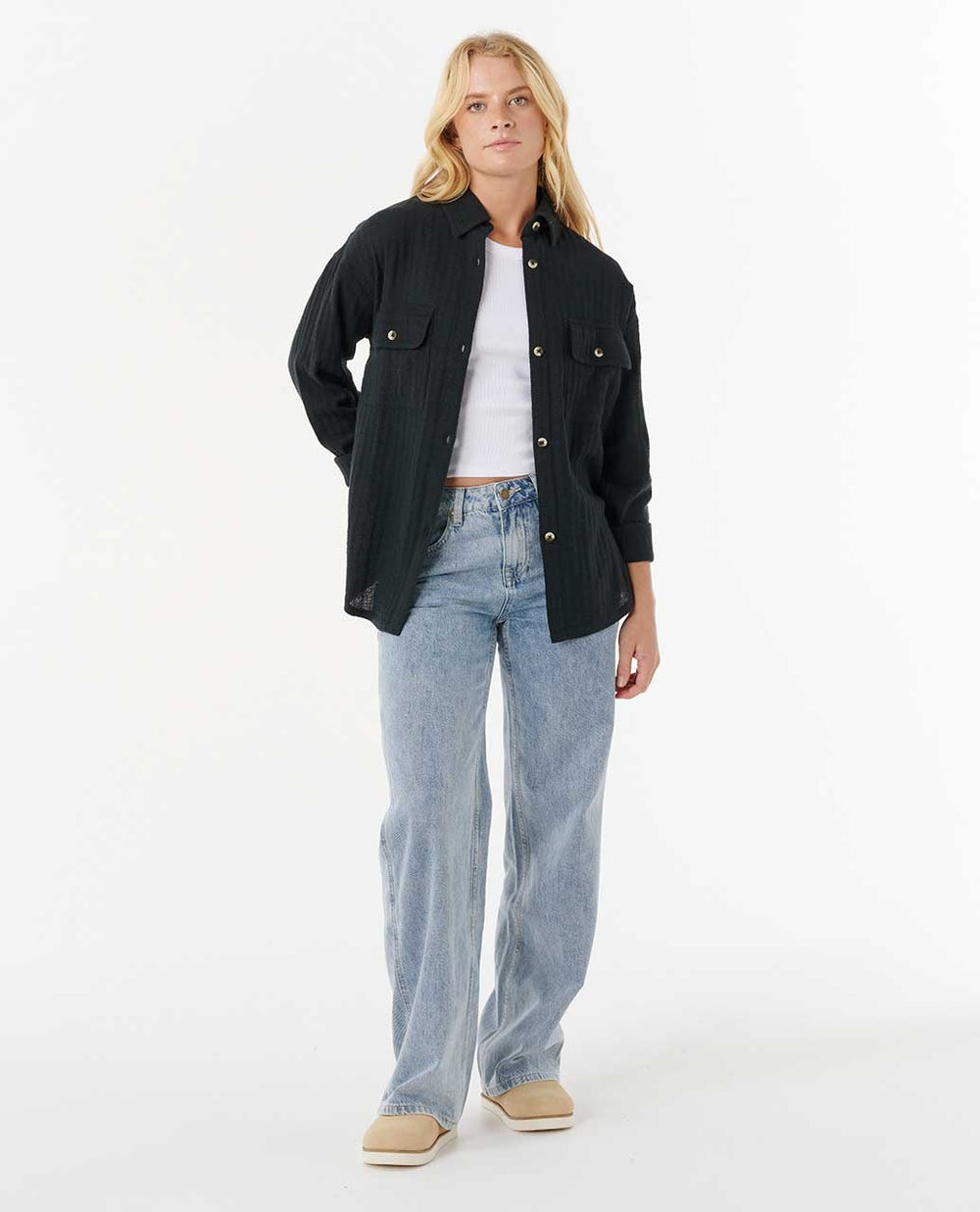 Oceanic Textured Shacket