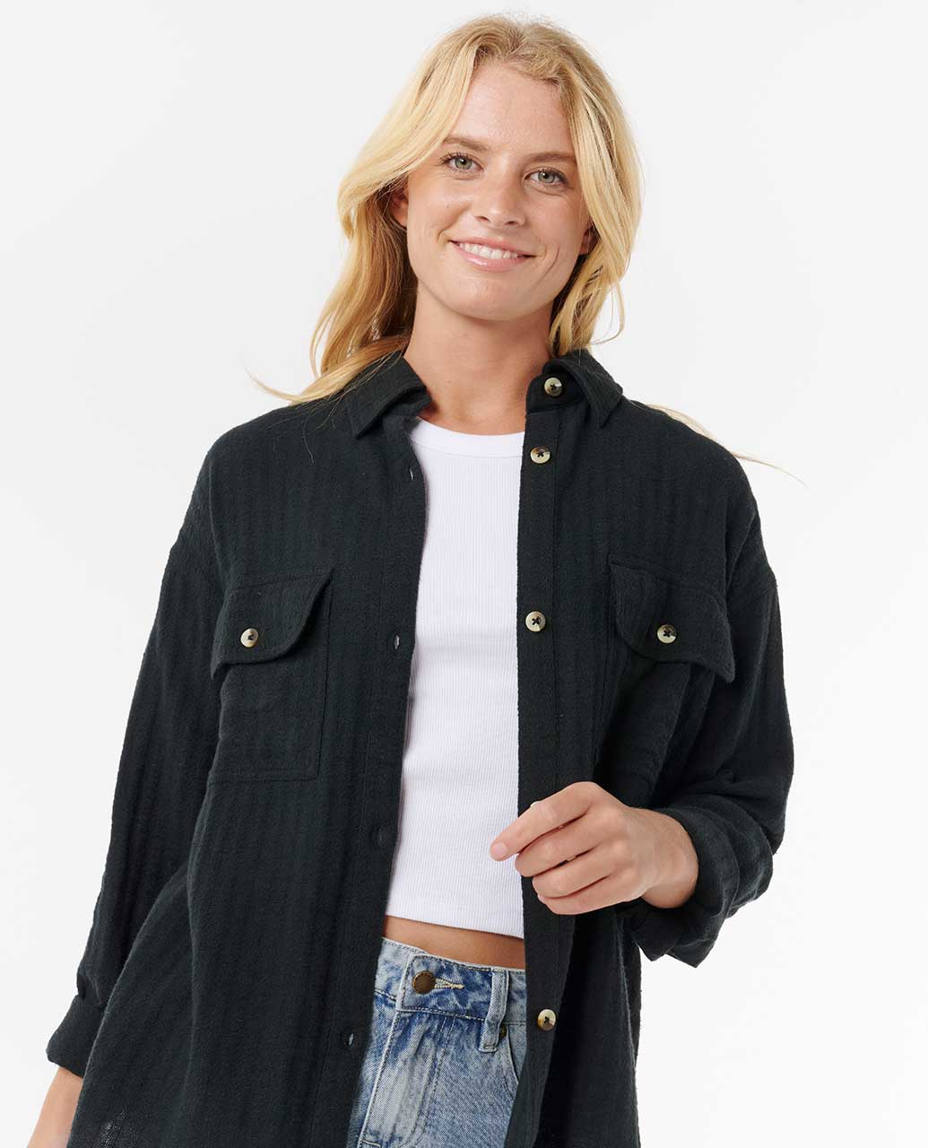 Oceanic Textured Shacket