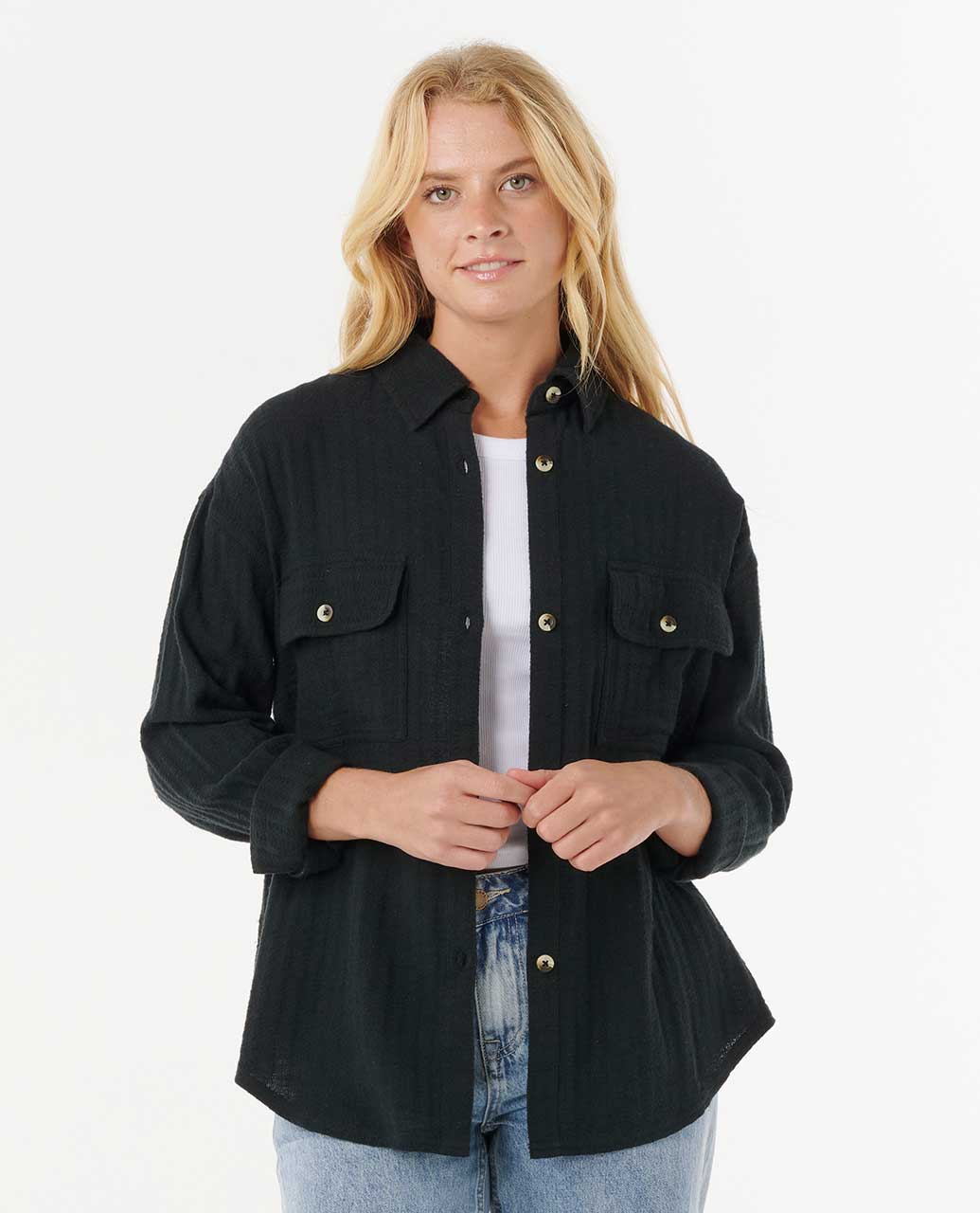 Oceanic Textured Shacket