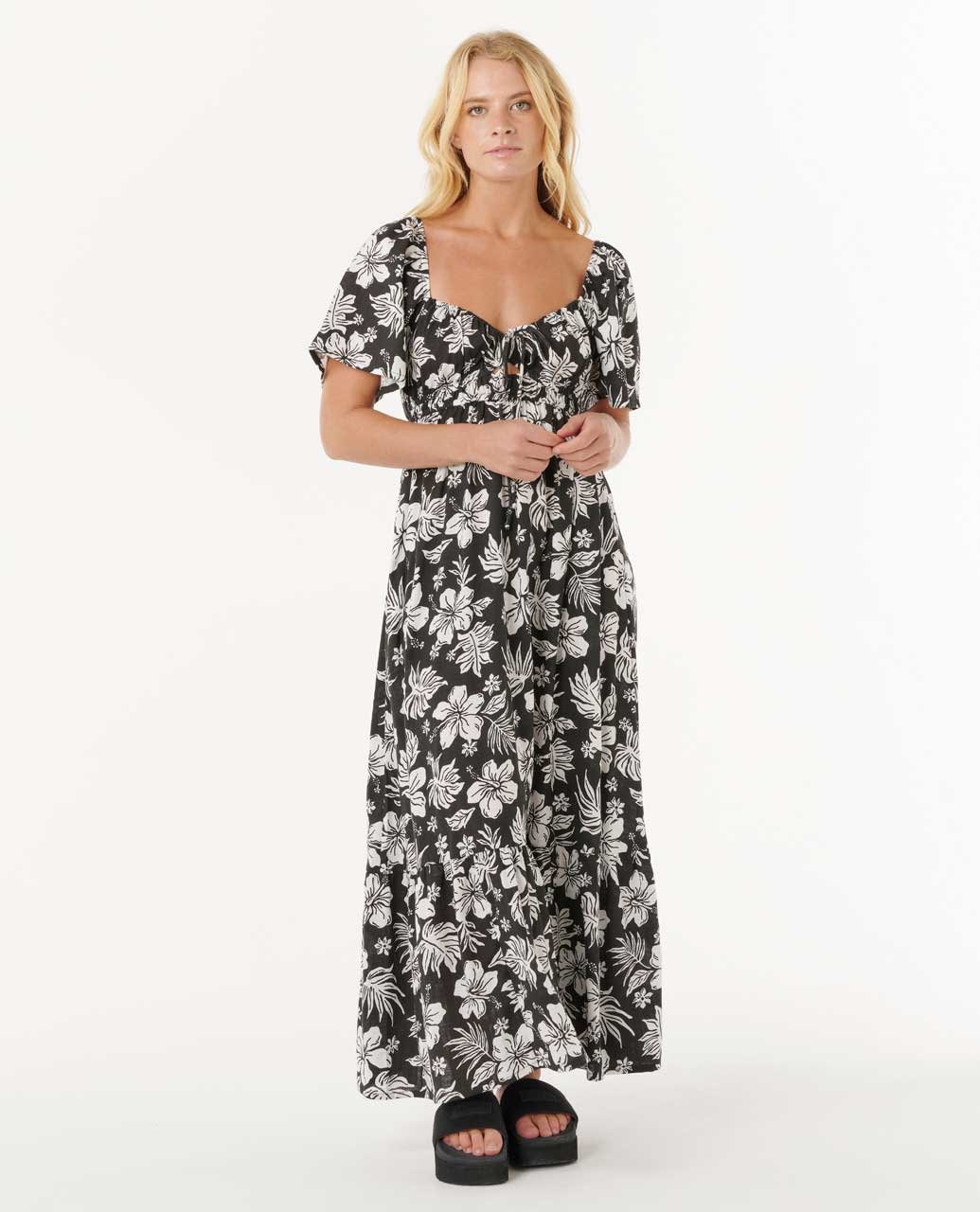 Keepsakes Short Sleeve Maxi Dress