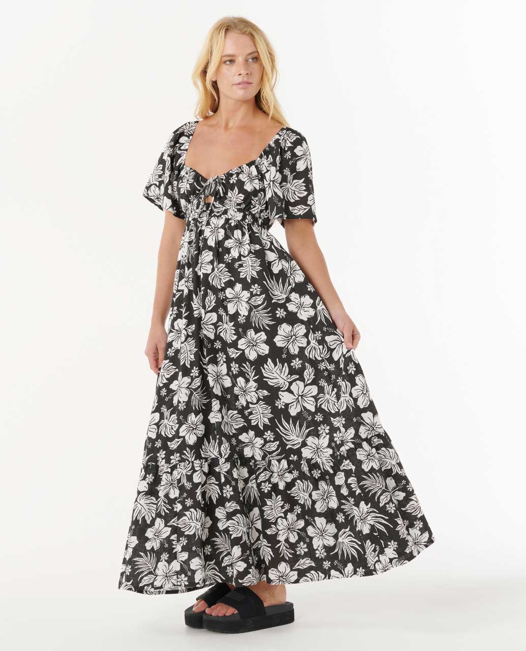 Keepsakes Short Sleeve Maxi Dress