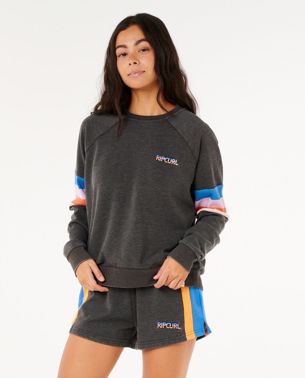 Las Dalias Raglan Crew