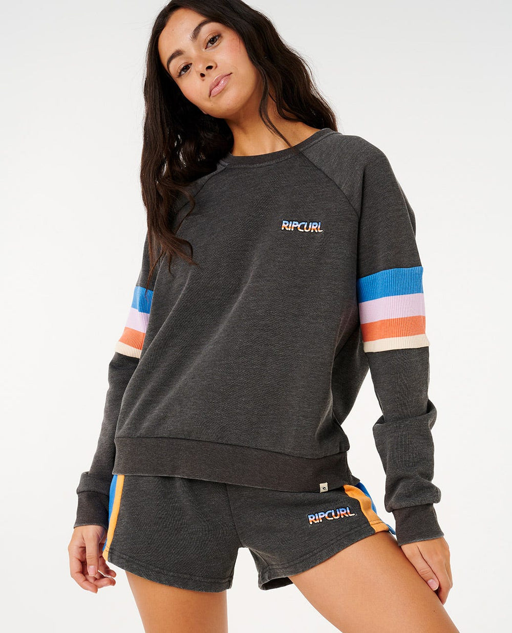 Las Dalias Raglan Crew