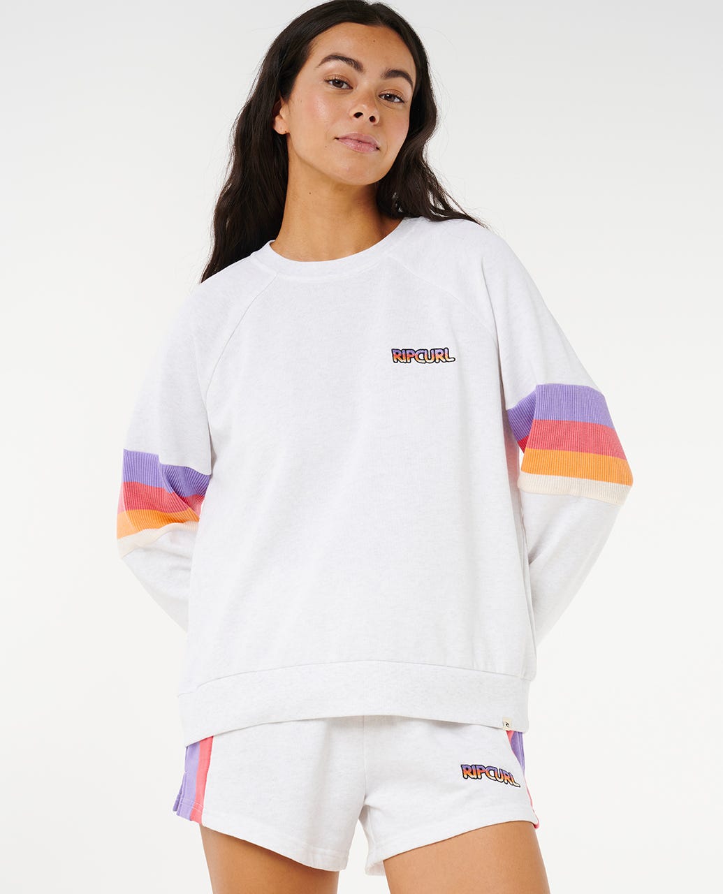 Las Dalias Raglan Crew