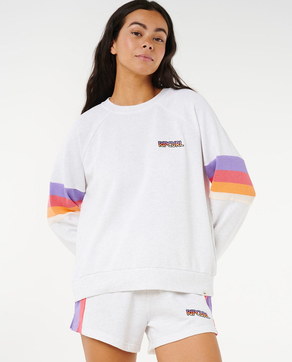 Las Dalias Raglan Crew