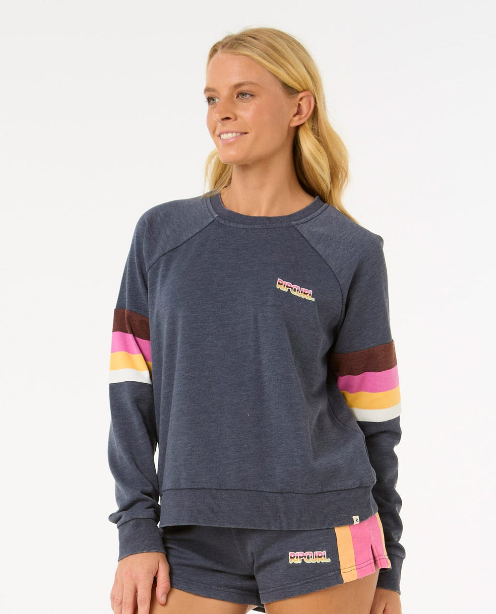 Las Dalias Raglan Crew