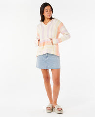 Neon Isles Knit Poncho