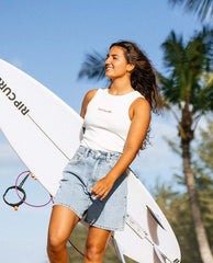 Rip Curl X Abrand Carrie Denim Short Ariane