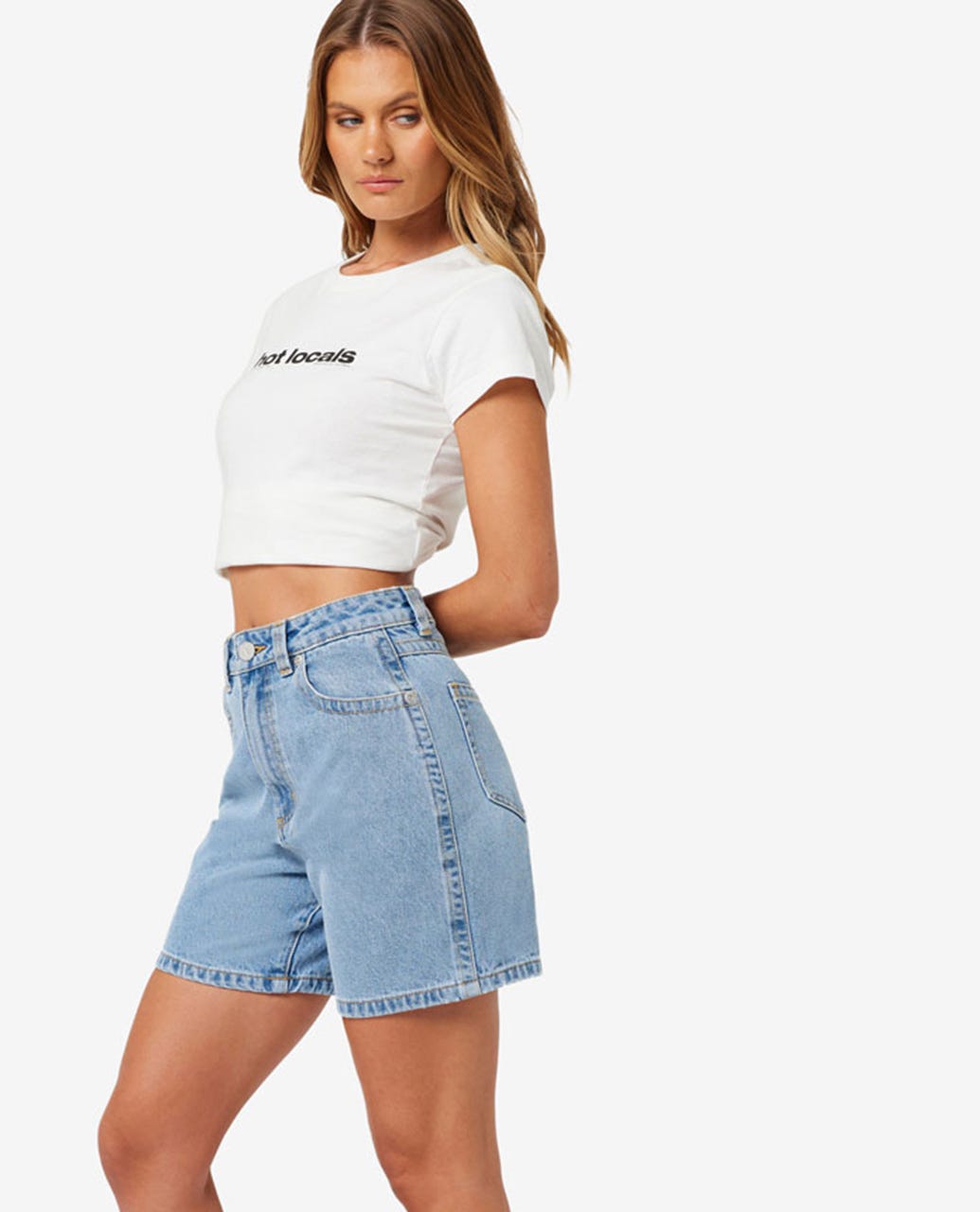 Rip Curl X Abrand Carrie Denim Short Ariane