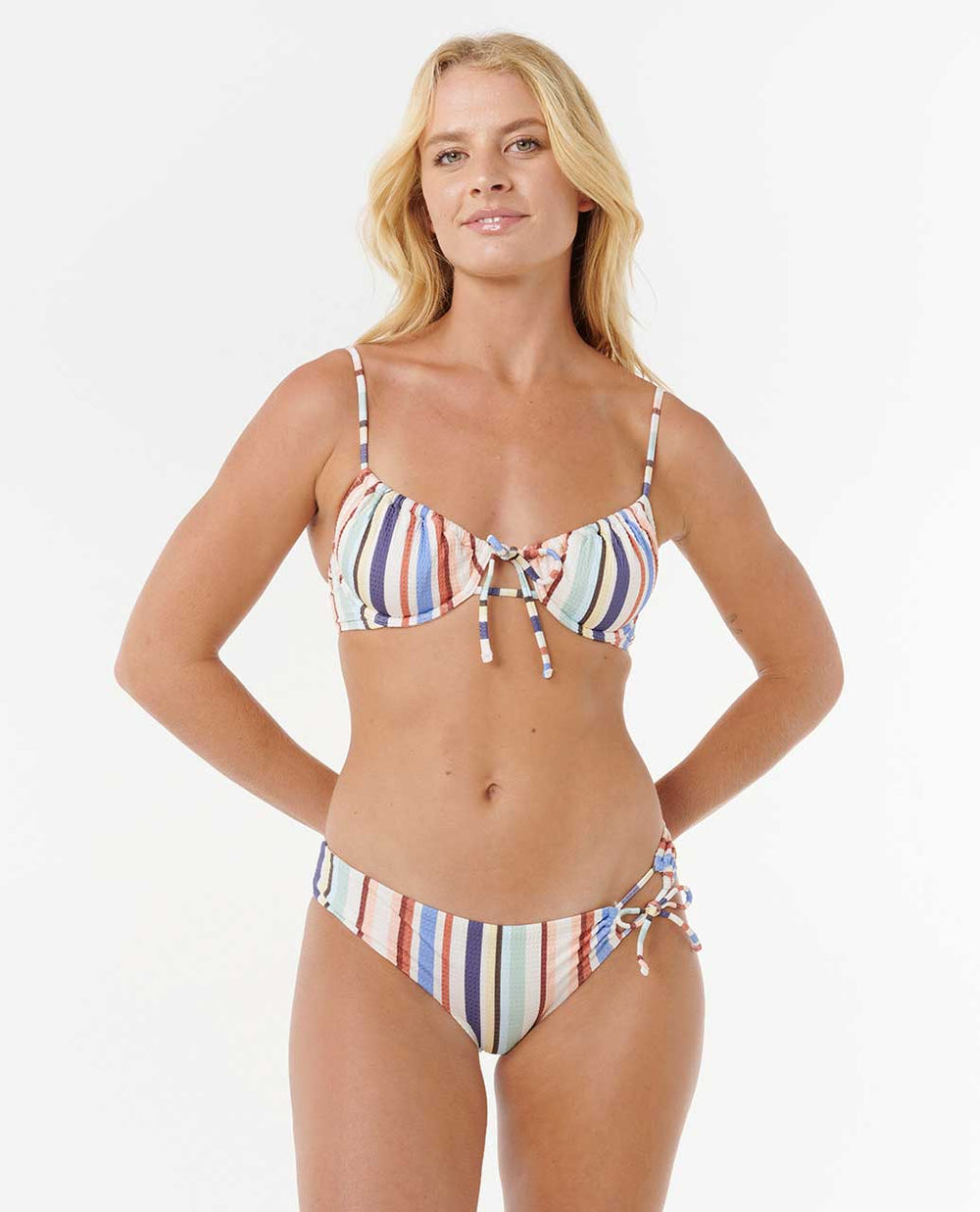 Oceanic Stripe D-DD Bikini Top