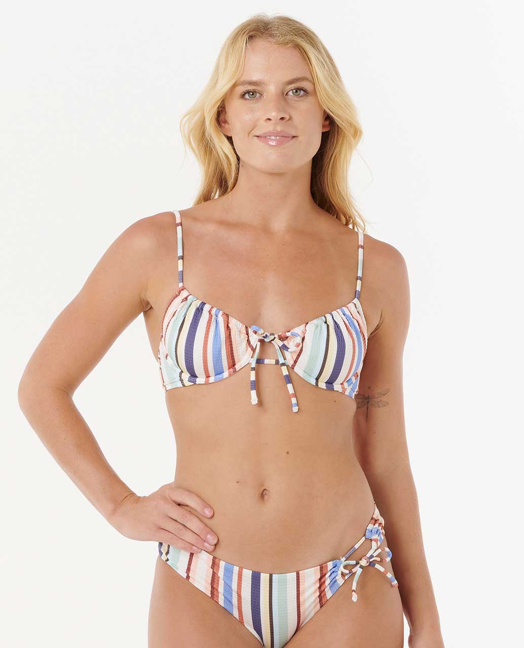 Oceanic Stripe D-DD Bikini Top