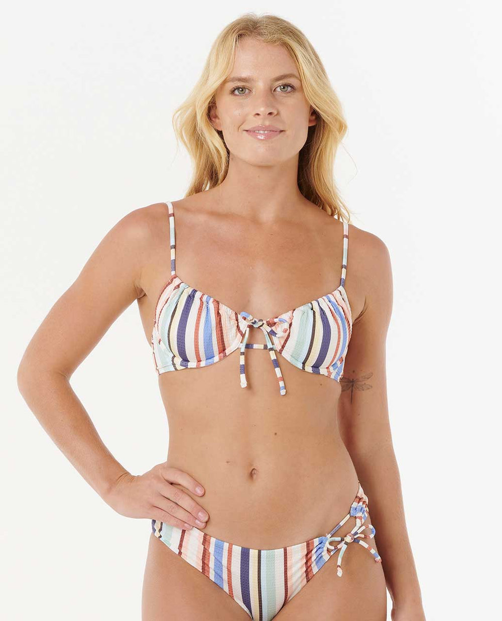 Oceanic Stripe D-DD Bikini Top