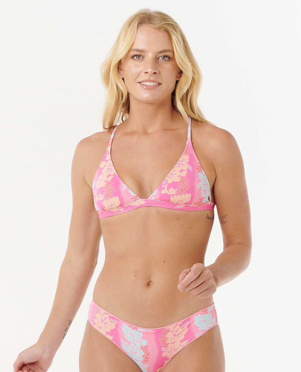 Waikiki Keepsakes Cross Back Triangle Bikini Top