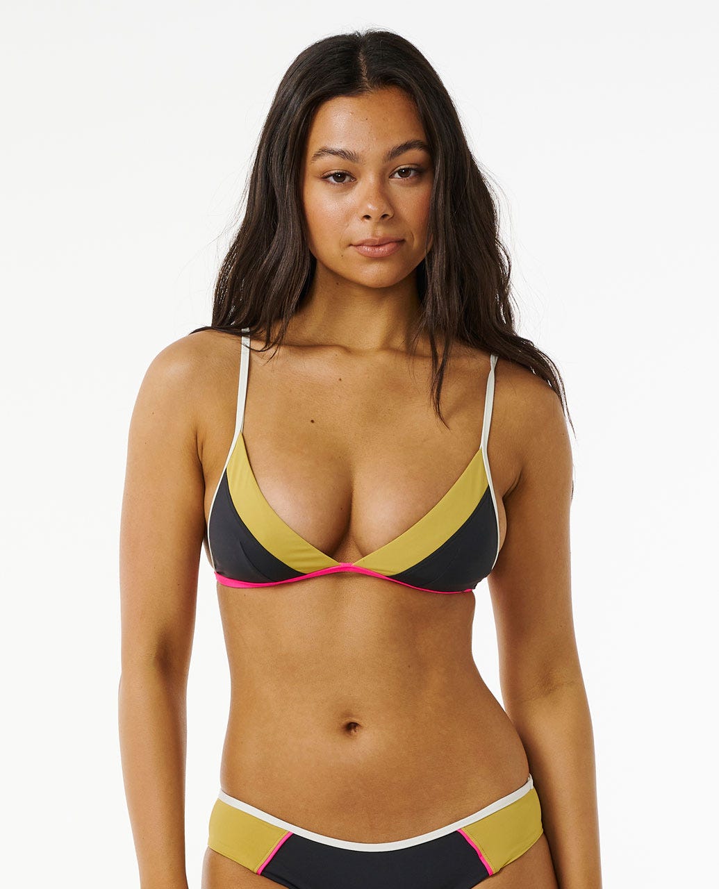 Hibiscus Heat Splice Tri Bikini Top