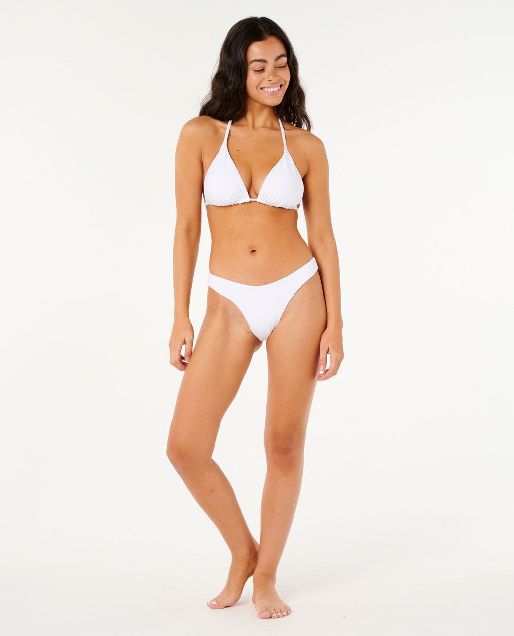 Premium Surf High Leg Skimpy Coverage Bikini Bottoms