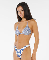 Summer Sun Reversible High Leg Skimpy Coverage Bikini Bottom
