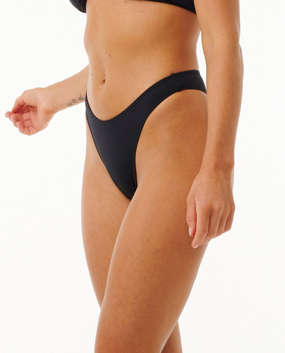 Classic Surf High Leg Skimpy Coverage Bikini Bottoms