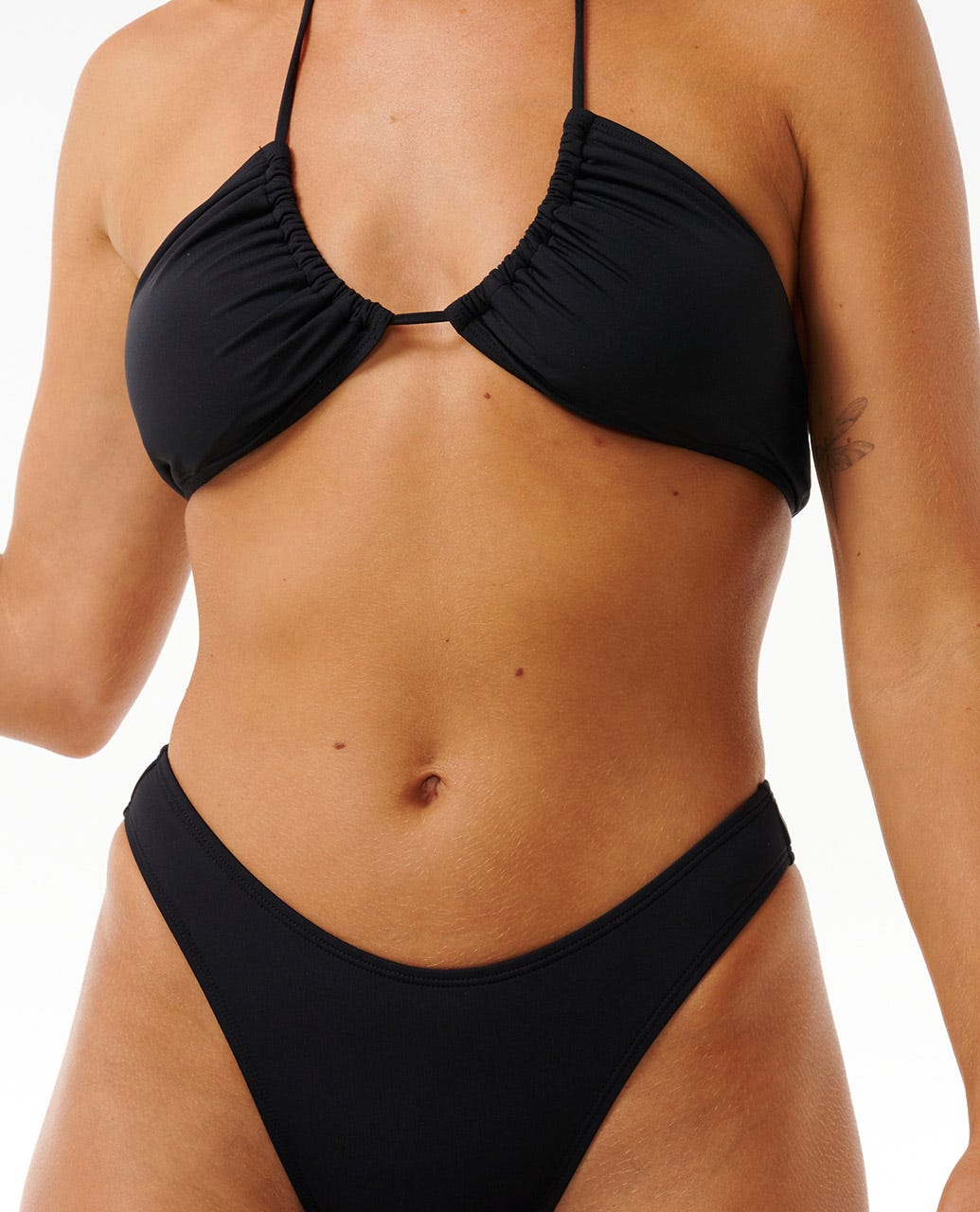 Classic Surf High Leg Skimpy Coverage Bikini Bottoms