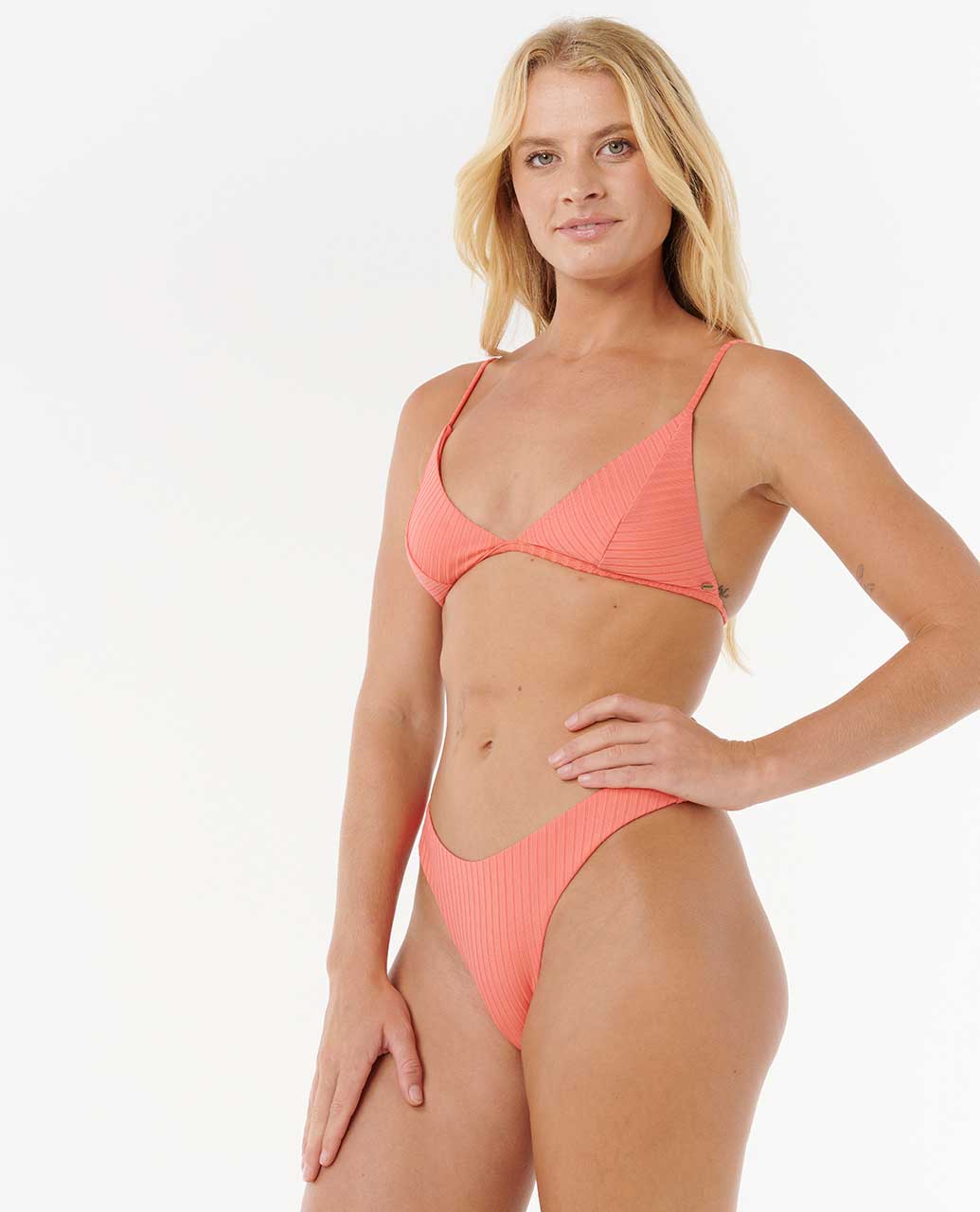 Premium Surf High Leg Skimpy Coverage Bikini Bottoms