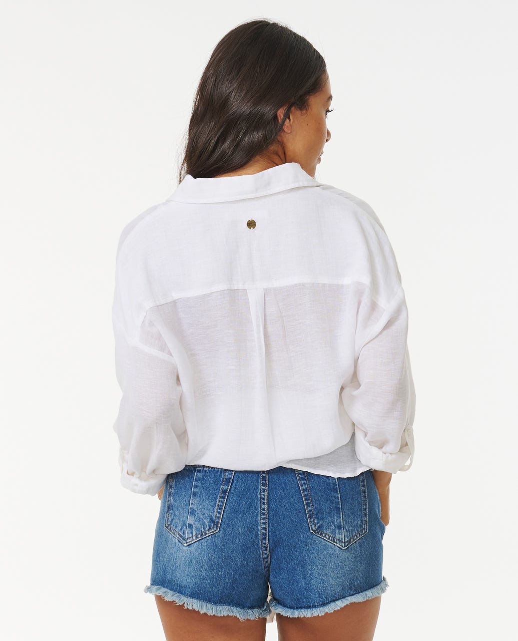 Premium Linen Long Sleeve Button Through Shirt