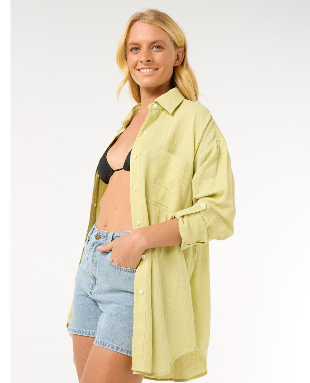 Premium Linen Long Sleeve Button Through Shirt