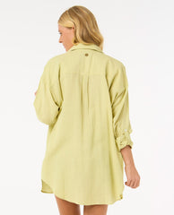 Premium Linen Long Sleeve Button Through Shirt