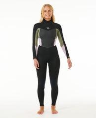 Womens Omega 3/2 Back Zip Wetsuit
