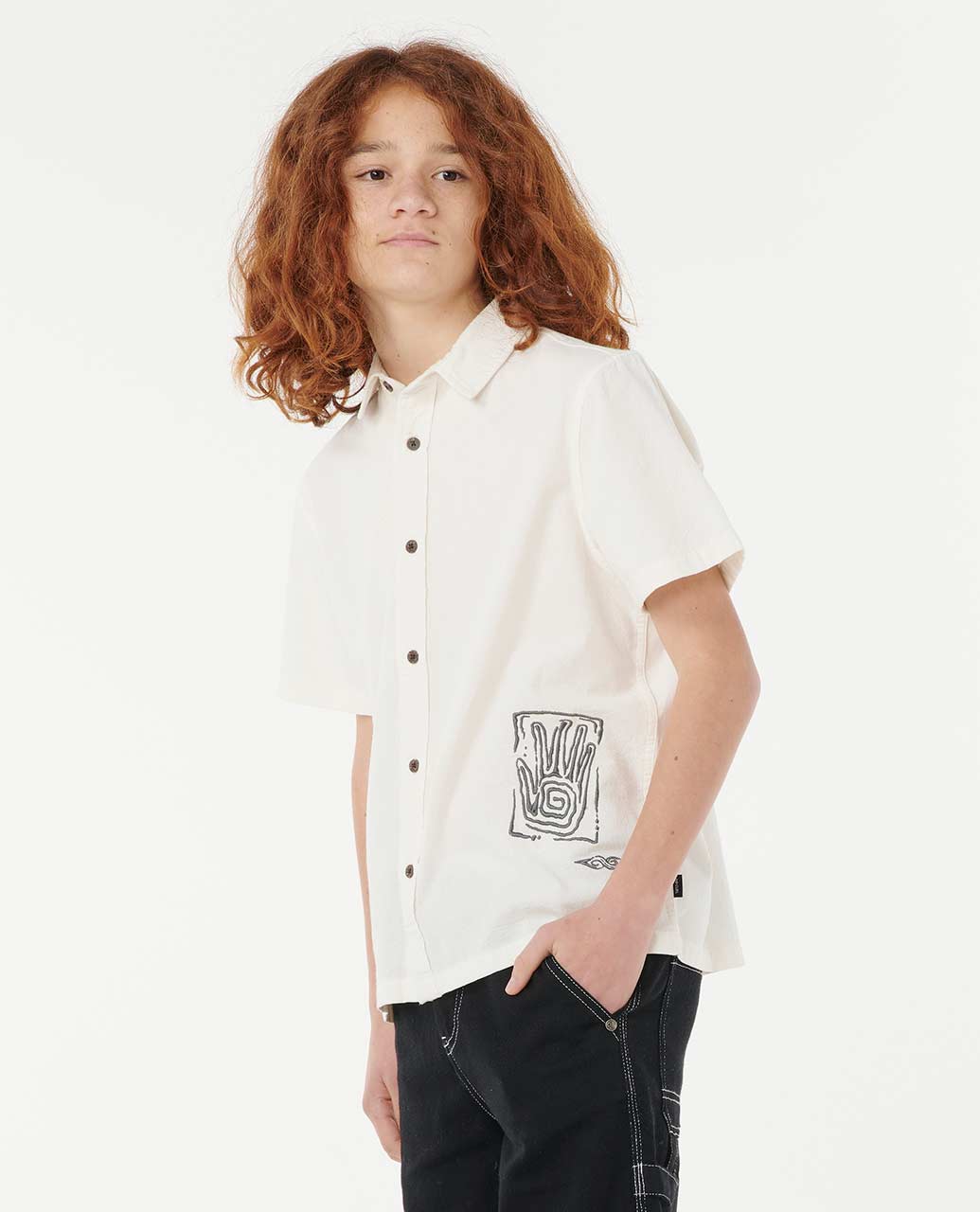 Tropic Embroider Shirt - Boys (8-16 years)