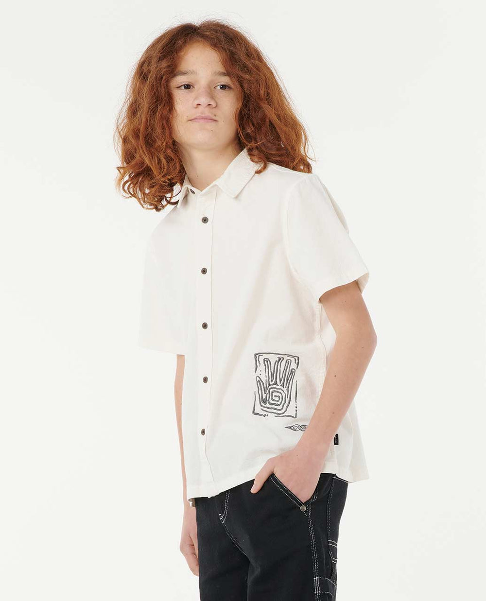 Tropic Embroider Shirt - Boys (8-16 years)
