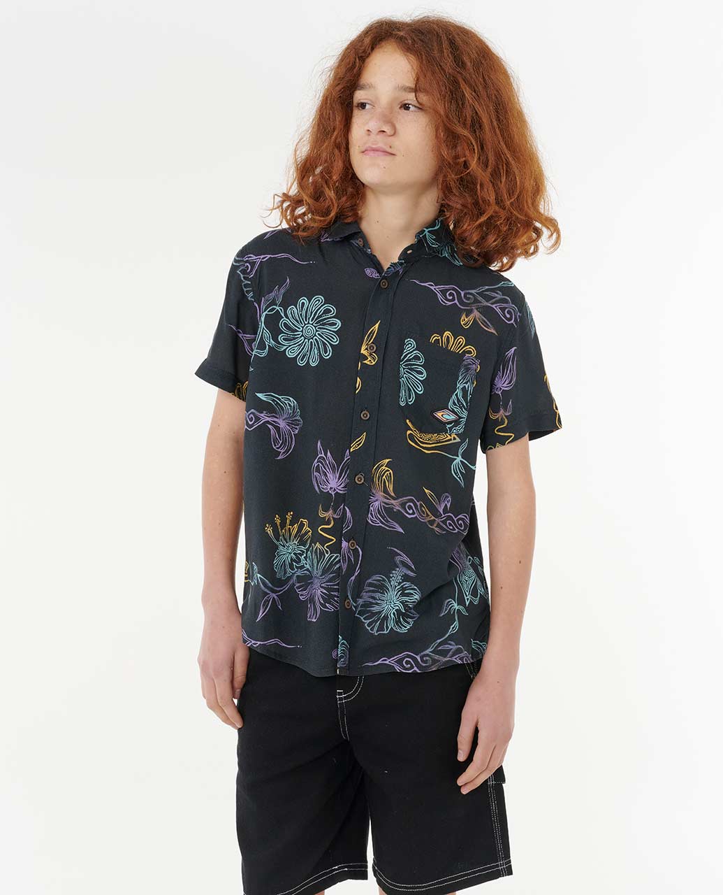Tropic Daze Floral Shirt - Boys (8-16 years)
