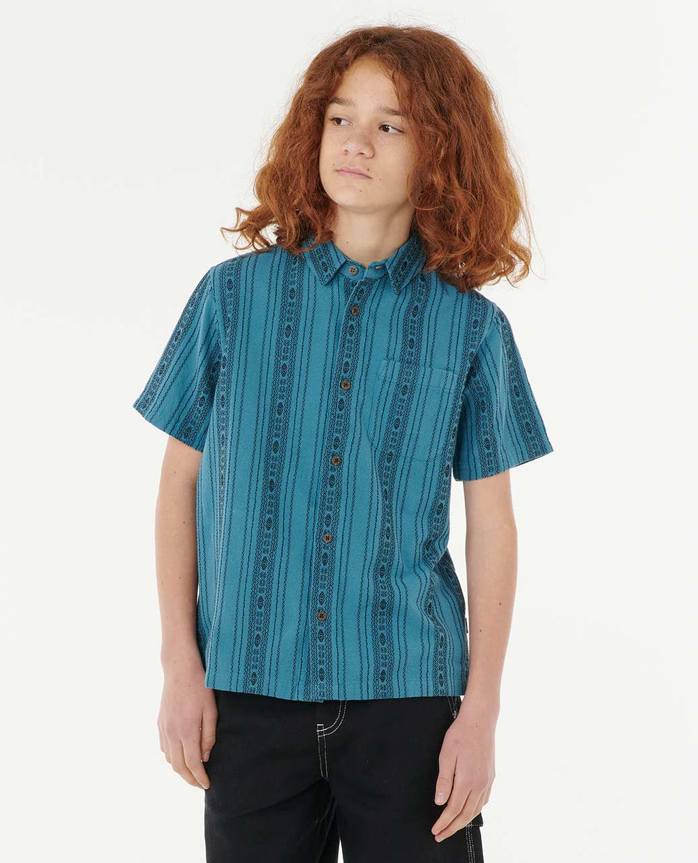 Raw Energy Stripe Short Sleeve Shirt - Boys (8-16 years)