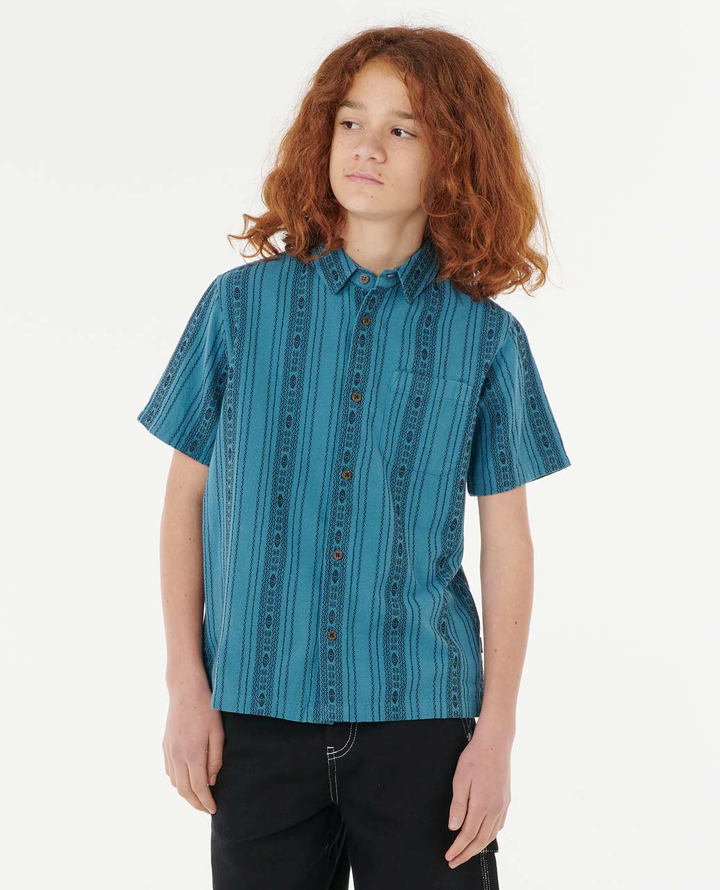 Raw Energy Stripe Short Sleeve Shirt - Boys (8-16 years)