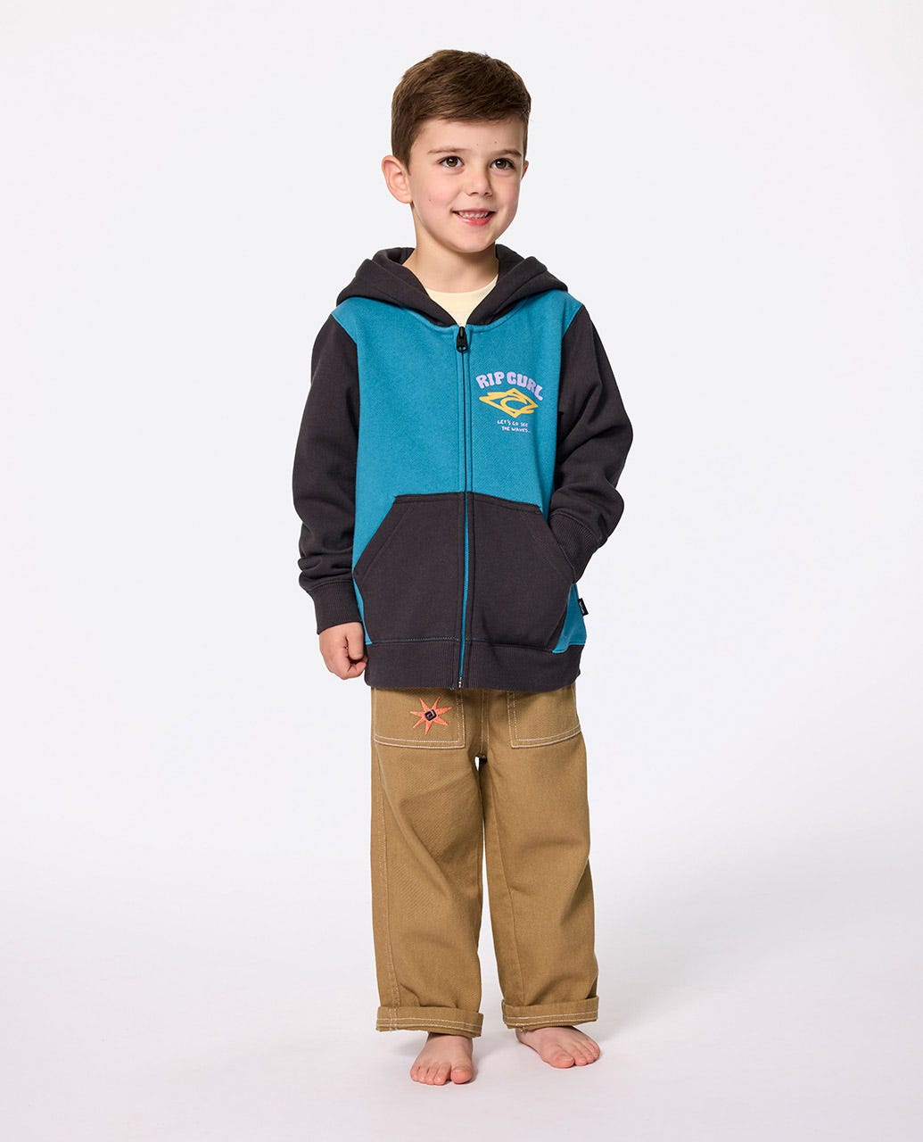 Wave Dayz Zip Through Fleece - Boys (1-8 years)
