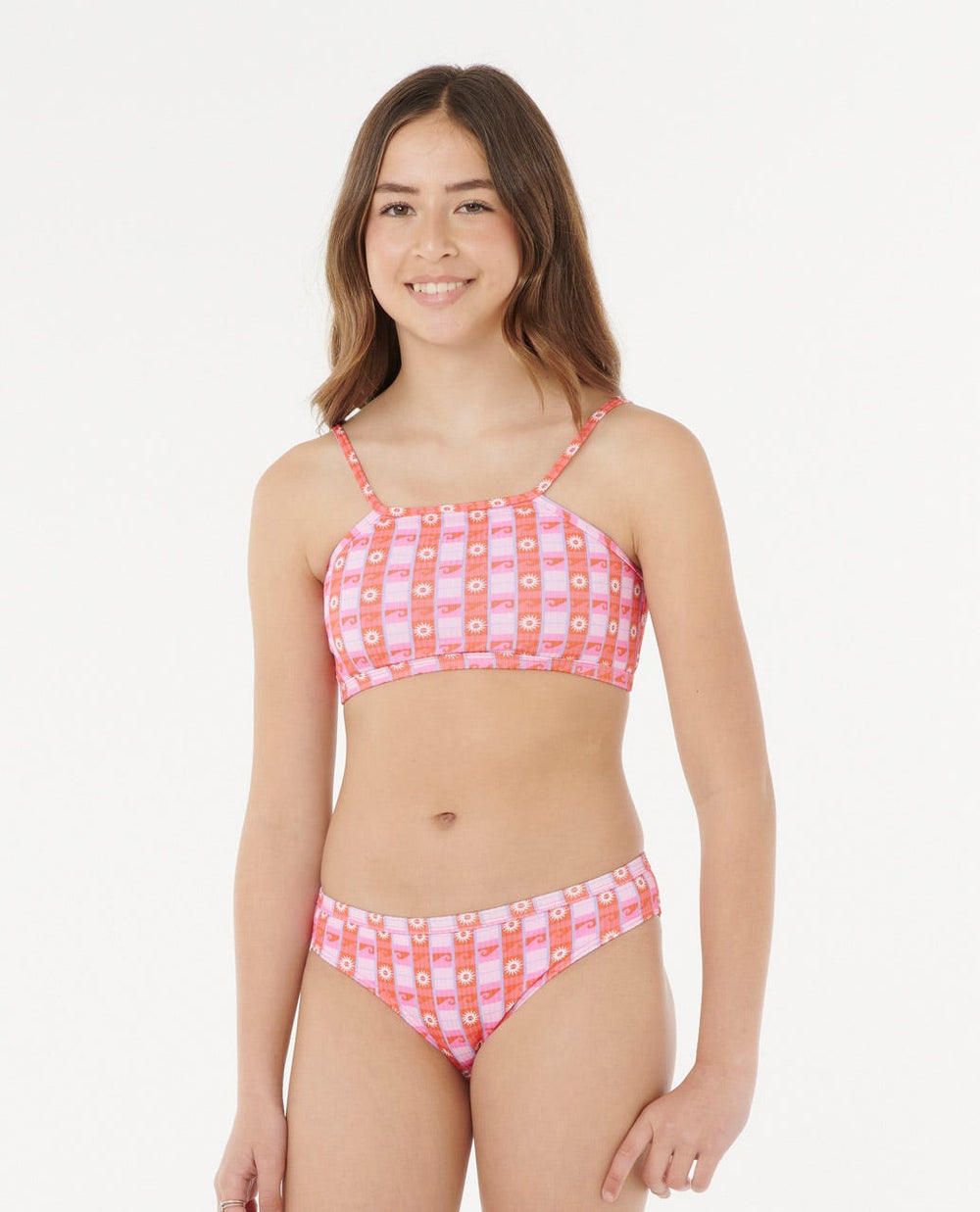 Sunset Check Rib Bikini - Girls (8-14 years)