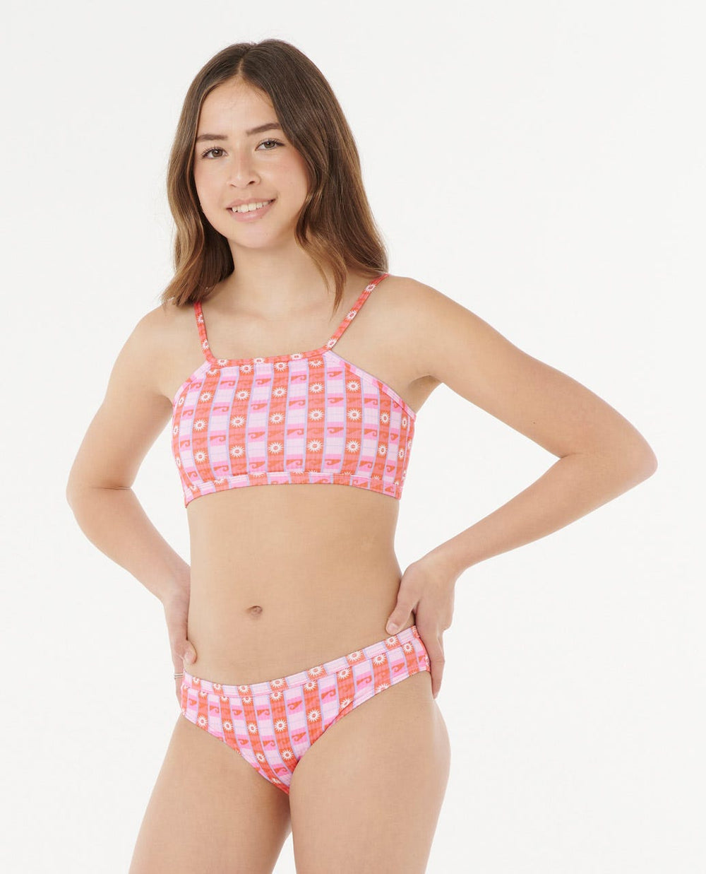 Sunset Check Rib Bikini - Girls (8-14 years)