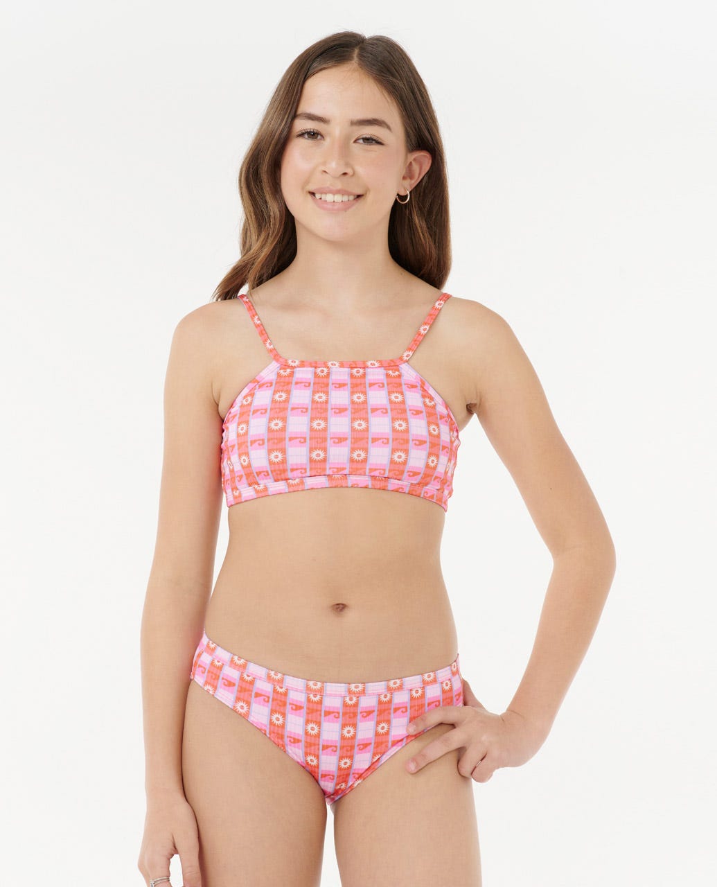 Sunset Check Rib Bikini - Girls (8-14 years)