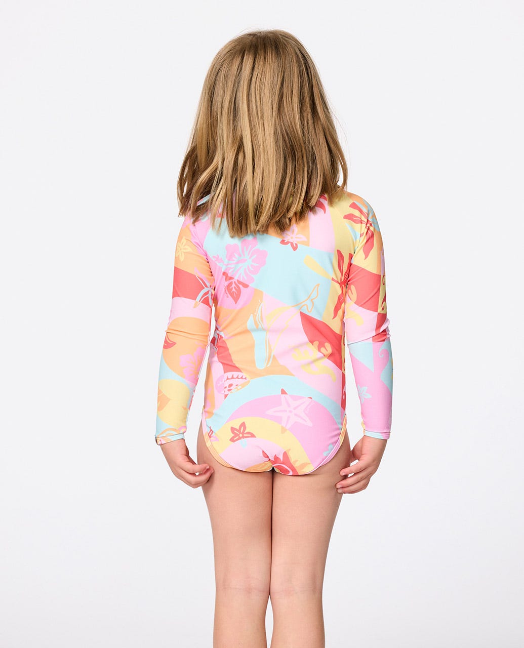 Island Days Long Sleeve Surf Suit Swimsuit - Girls (1-8 years)