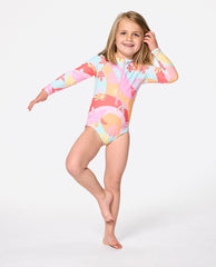 Island Days Long Sleeve Surf Suit Swimsuit - Girls (1-8 years)