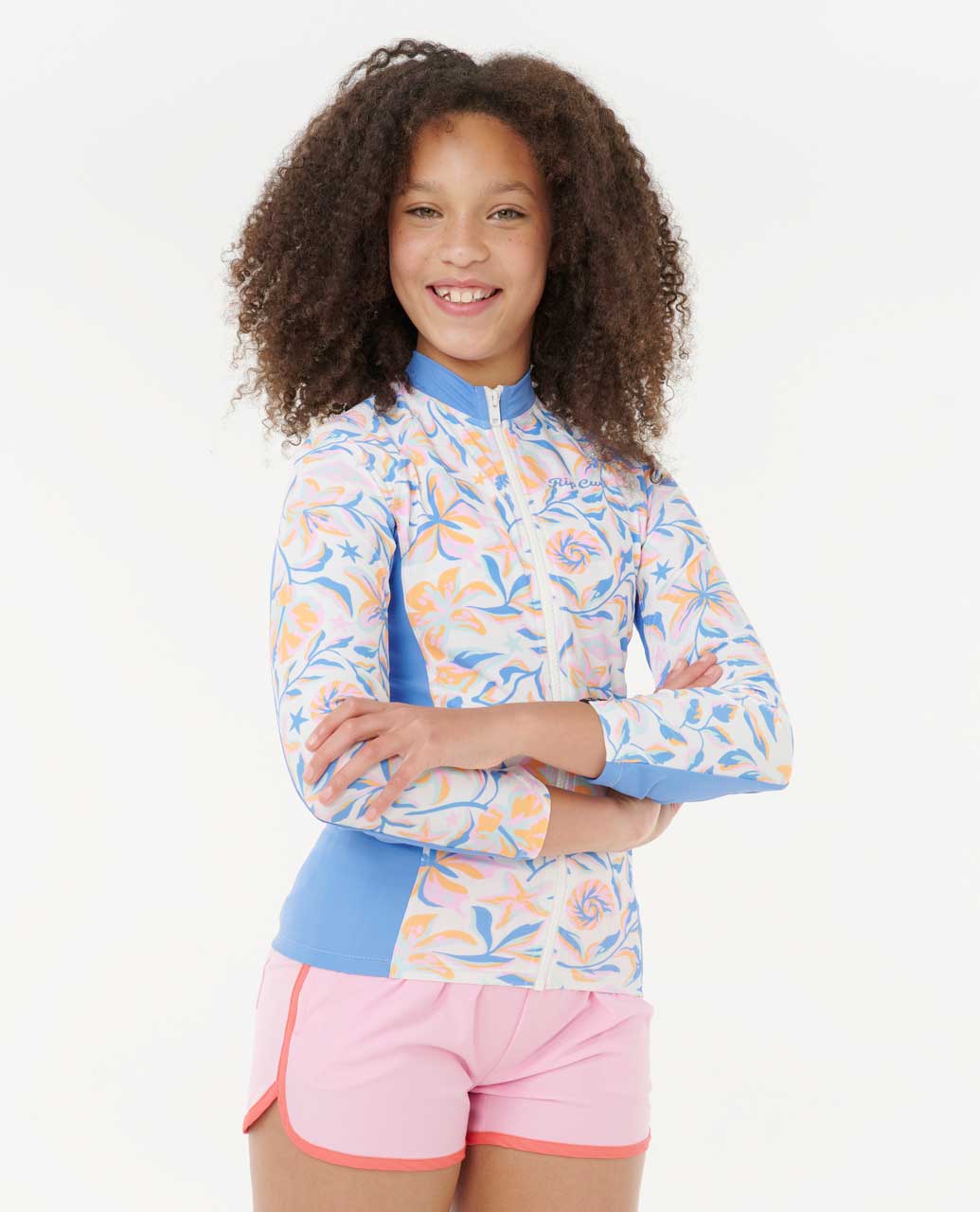 Sunset Sky Zip Through Rash Guard - Girls (8-16 years)